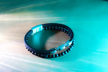 Deri & Doğal Taş Detaylı Premium Bileklik