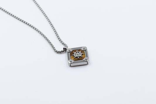 Erkek Kolye - Kahverengi Çapa