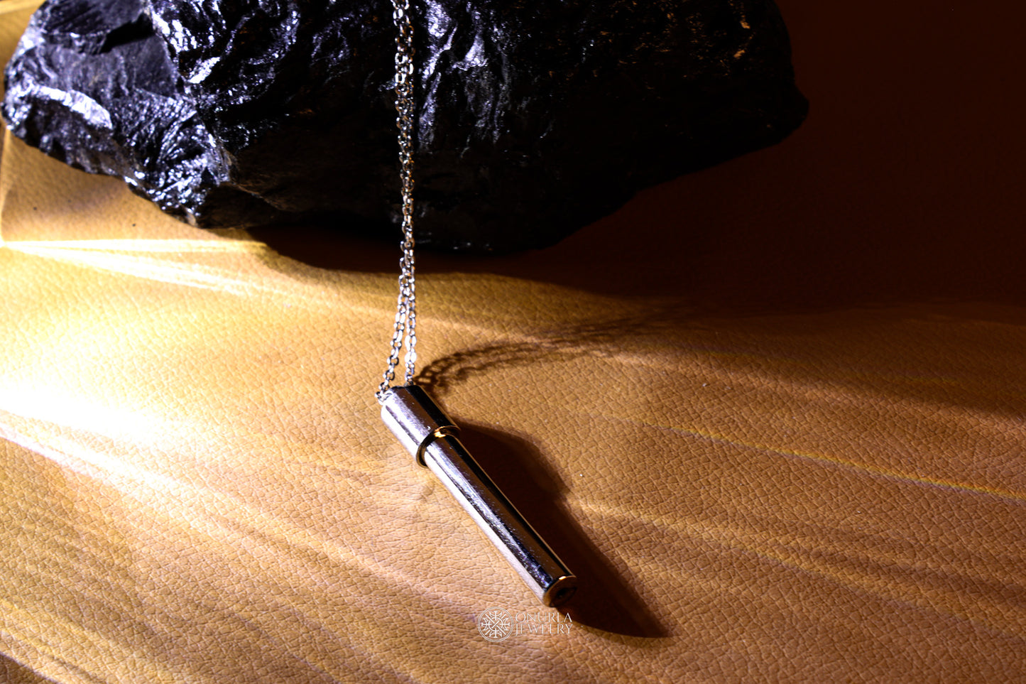 Cylinder Men's Steel Necklace