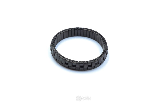 Siyah Segment Erkek Bileklik - Çelik Yaylı