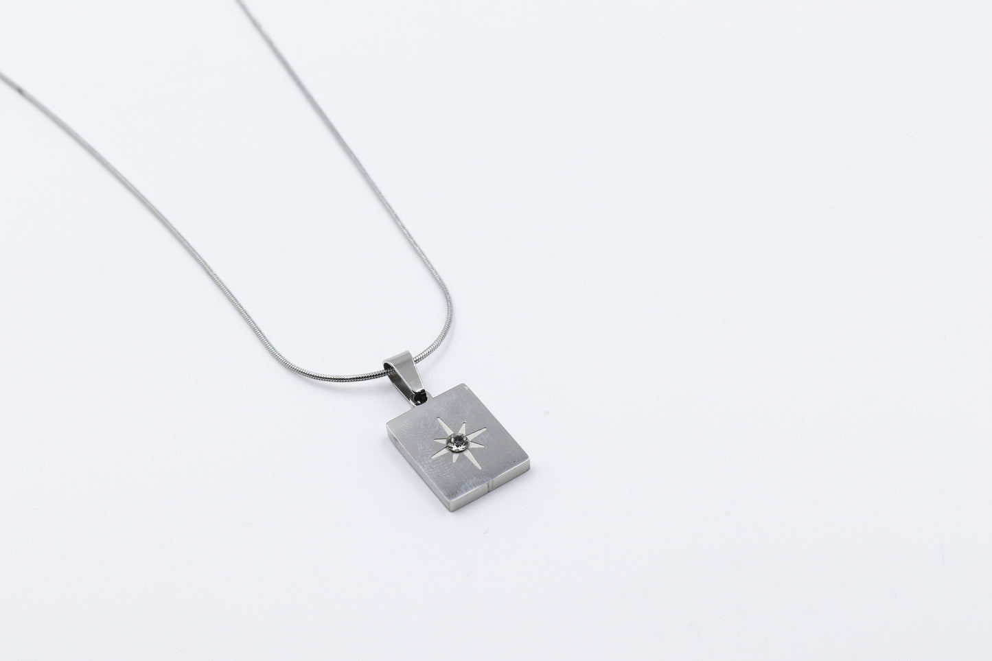 Men's Necklace with Minimal Star Detail