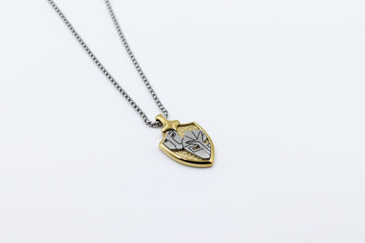 Men's Shield Pendant Necklace