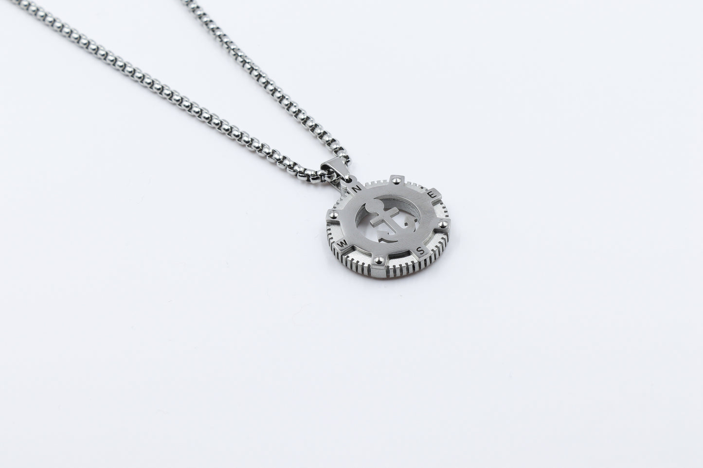 Compass Anchor Men's Necklace