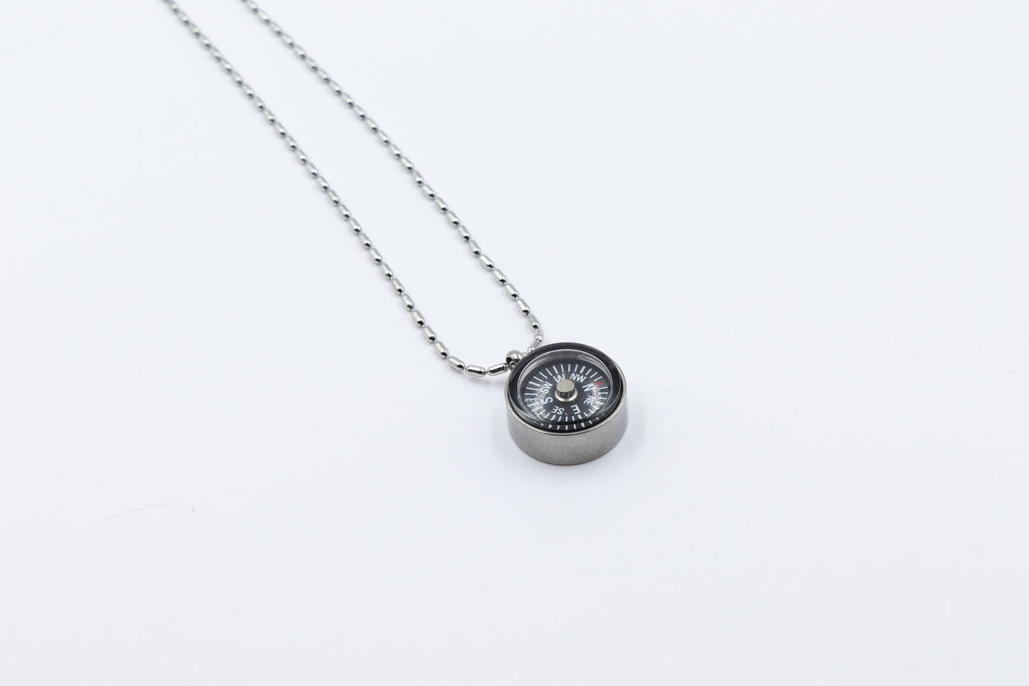 Compass Men's Steel Necklace