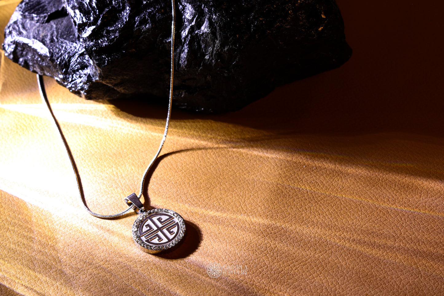 Geometric Medallion Men's Necklace