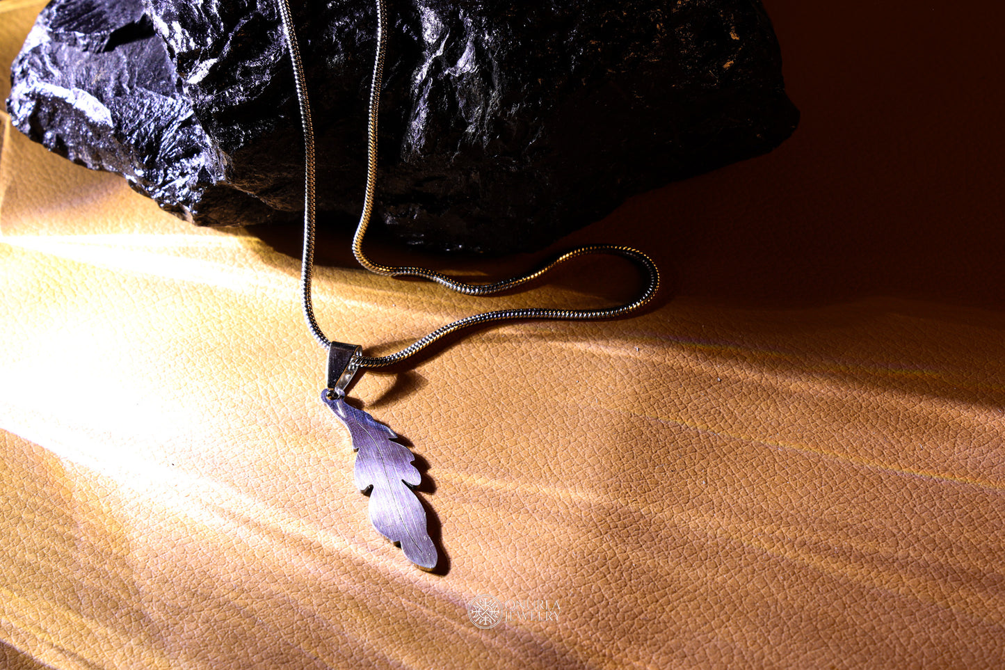 Men's Feather Pendant Necklace