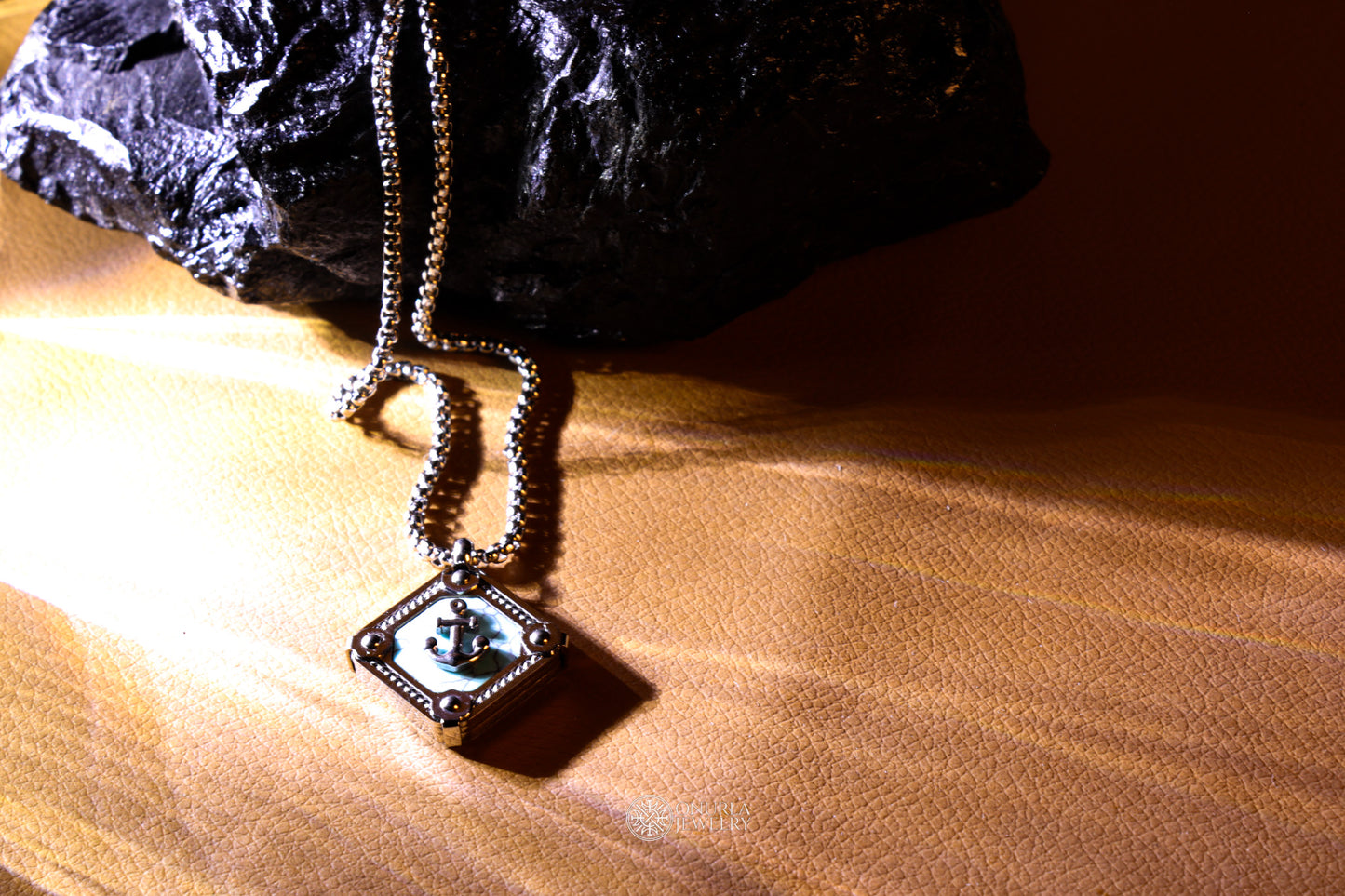 Erkek Kolye - Çapa Turkuaz