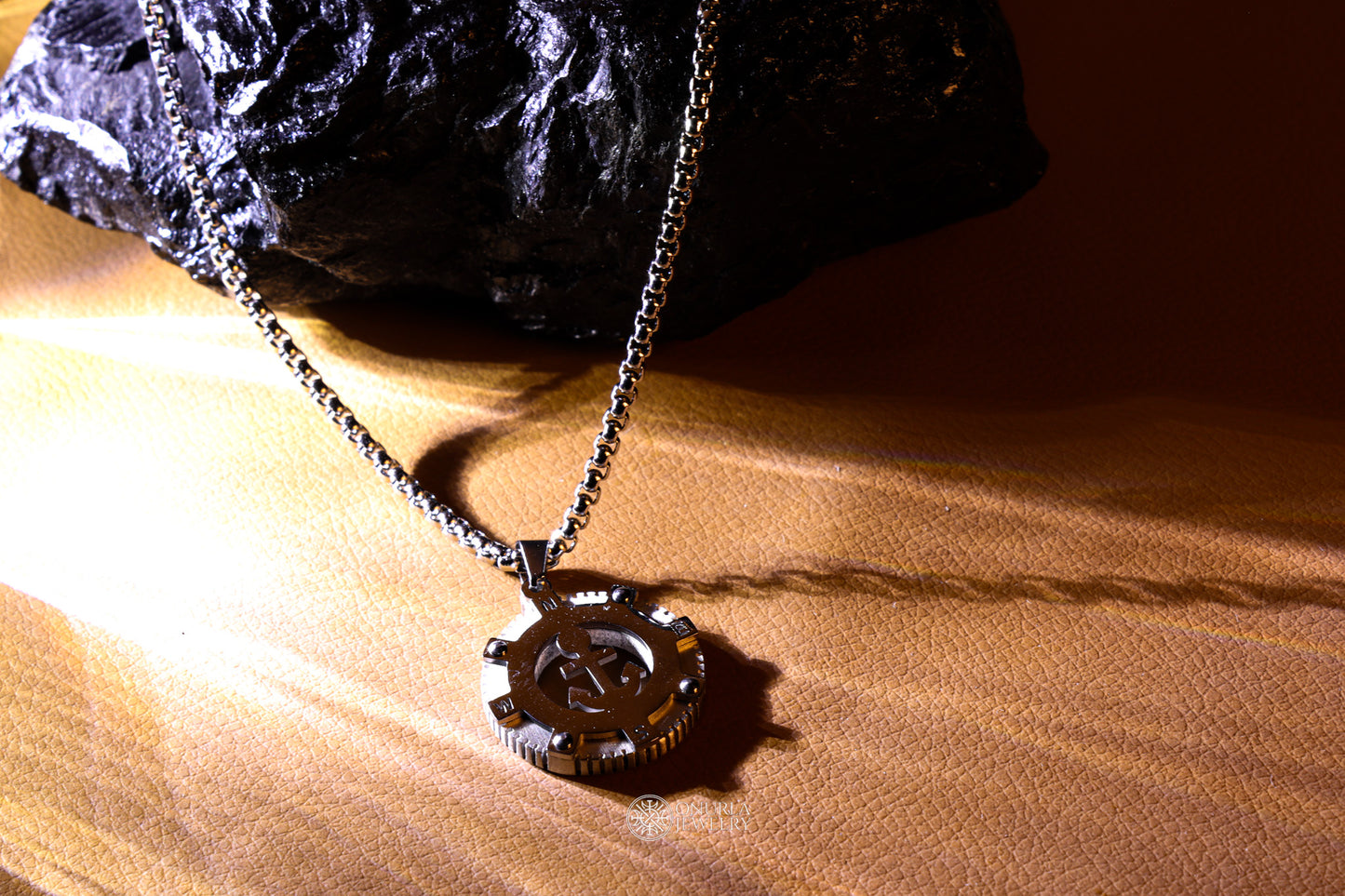 Compass Anchor Men's Necklace