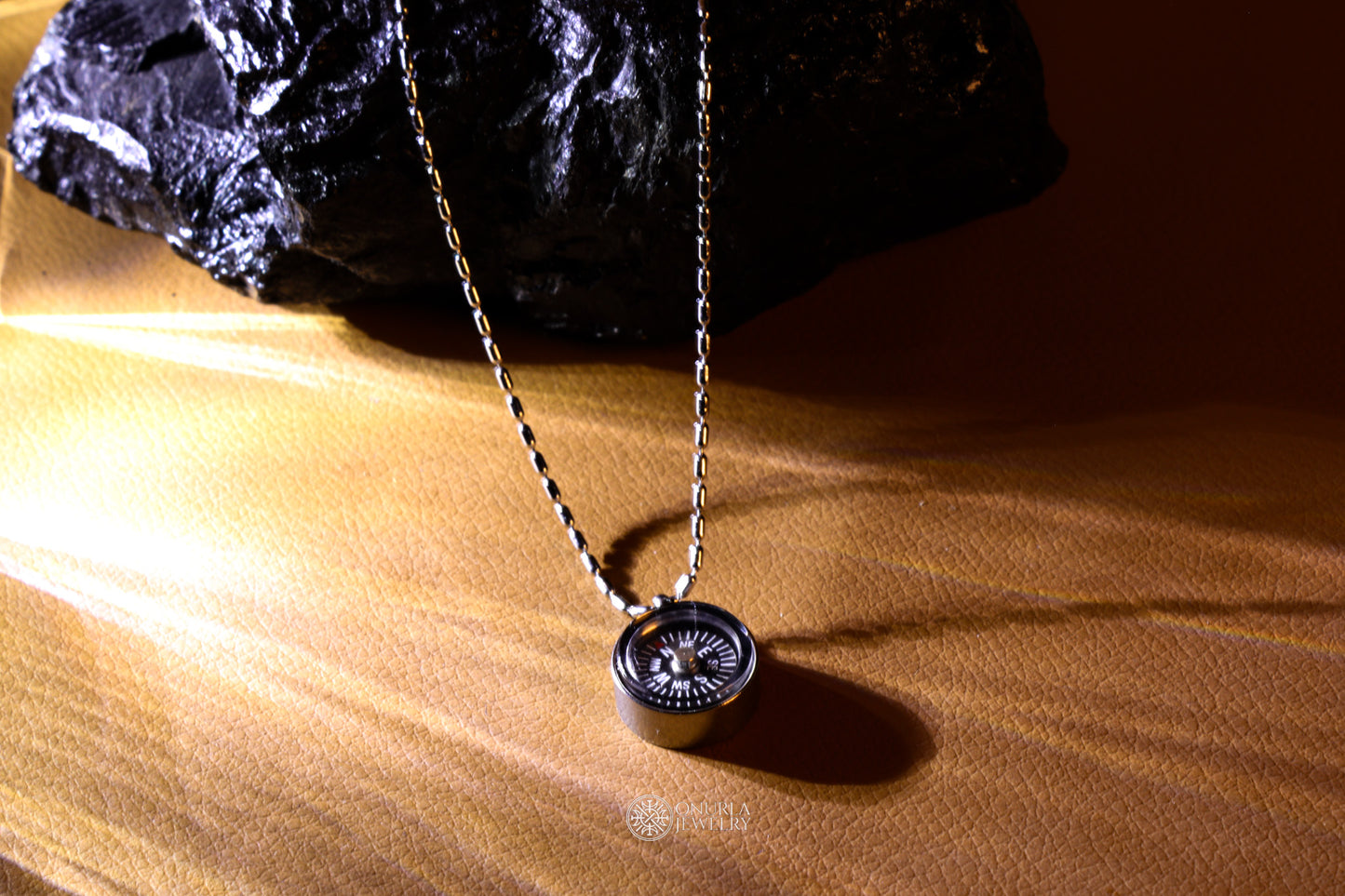 Compass Men's Steel Necklace