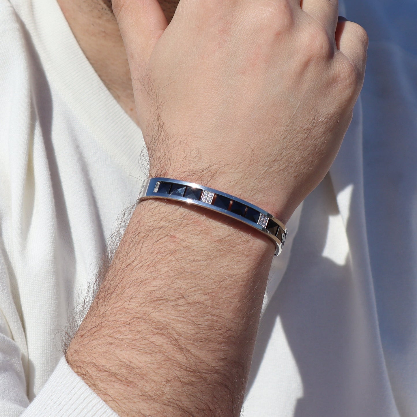 Modern Çelik Bangle Bileklik