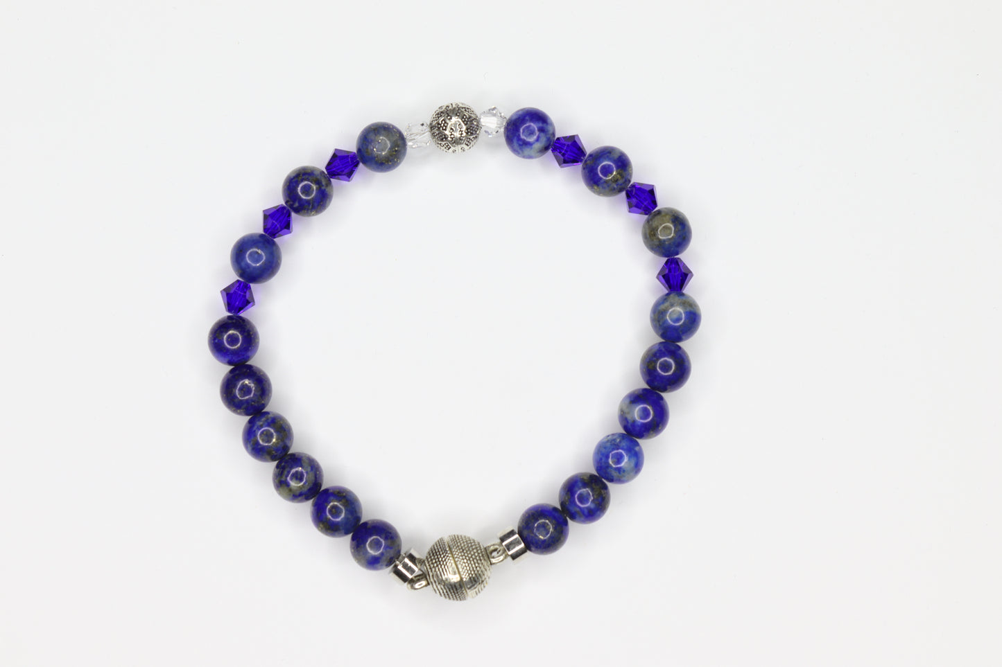 Erkek Bileklik - Lapis Lazuli ve Gümüş
